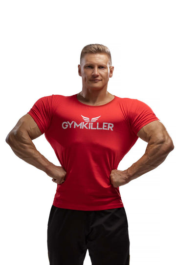 Red "CLASSIC" GYMKILLER T-Shirt - GYMKILLER